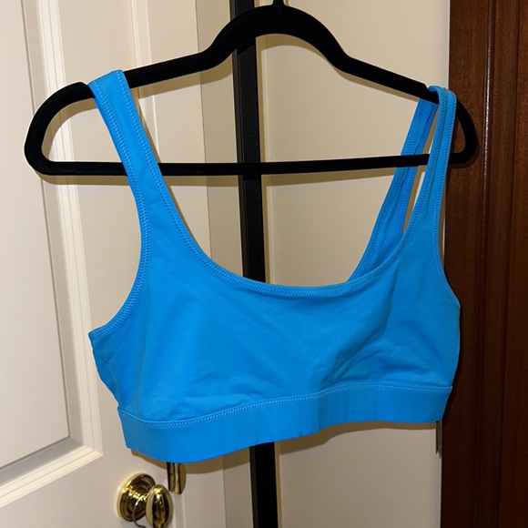 SKIMS SWIM TANK BIKINI TOP & CHEEKY TANGA BOTTOMS in Turquoise NEW - Picture 8 of 13